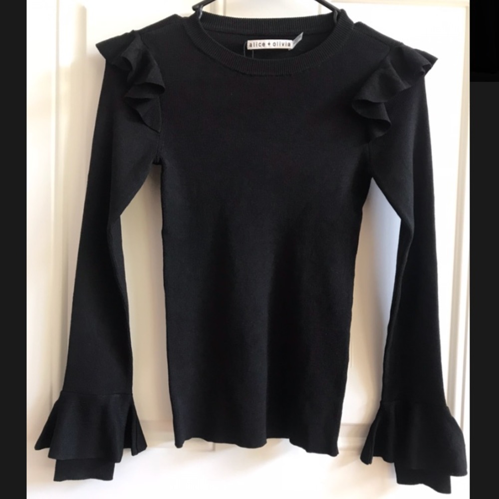 Alice + Olivia Ruffled Top